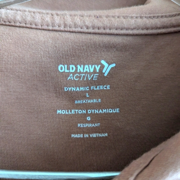 Old Navy Dynamic Fleece Cropped Quarter-Zip Sweater Large Athleisure - Picture 4 of 4